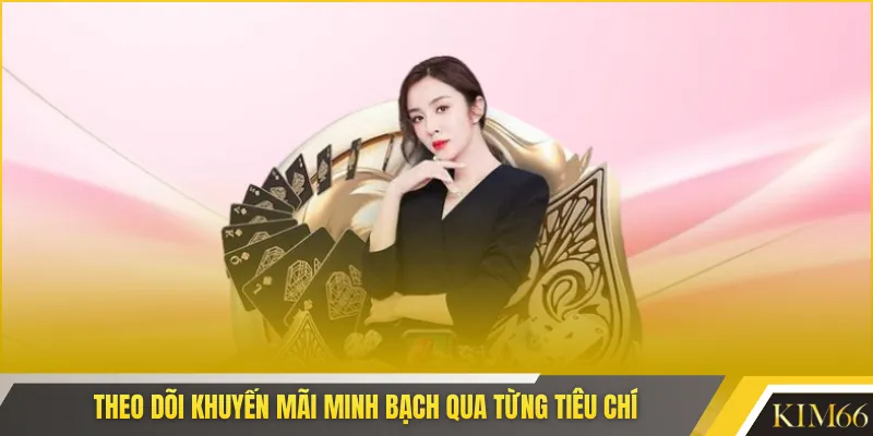 Theo dõi khuyến mãi minh bạch qua từng tiêu chí